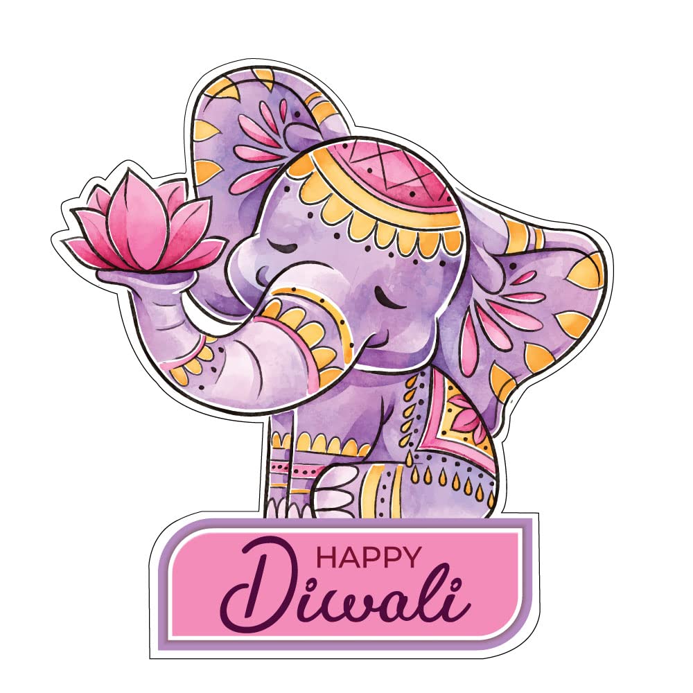Pack of 30 Diwali Festival Party Waterproof Stickers Packwith® #P3686