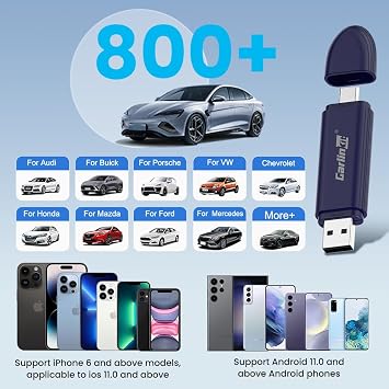 Carlinkit 5.0 SE Pro Wireless Android Auto and CarPlay Adapter, Wired Wireless Conversion for OEM Vehicles (Model Year: 2015 - 2025) Compatible with Wired CarPlay and Android Auto Cars