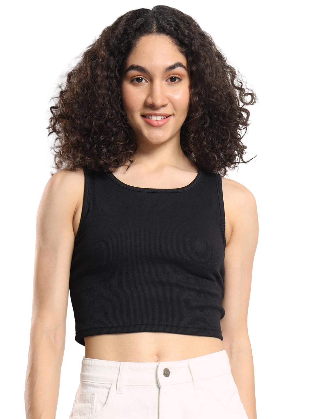 q - rious Casual Solid Women Crop Top-picture-51