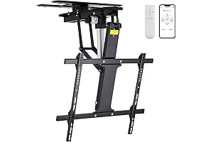 TOPSKY Electric Adjustable Flip Down Swiveling TV Mount
