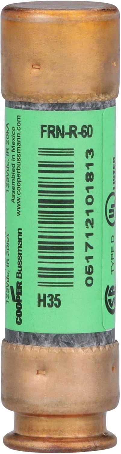 Bussmann 60A FRN-R Heavy-Duty Time Delay Fuse (2-Pack) - 1 Each