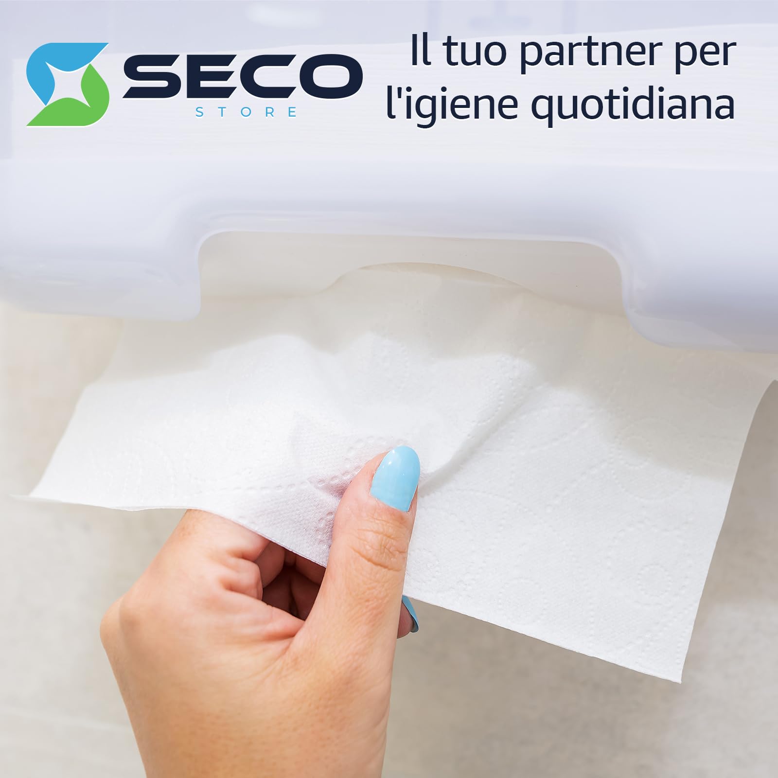 SECOSTORE Lenzuolino Medico per Lettino, 6 Rotoli in Pura Cellulosa 2 Veli Monouso, Estetista, Medicale, Fisioterapia, SPA | H60 70 mt