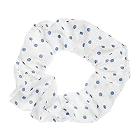 Vista 9 de Juego de bandas elásticas a cuadros azules - 5 bandas para el cabello tipo bandana para mujer