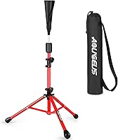 Vista 11 de Baseball Tee Batting Tee Softball Tee Portable Travel Hitting Tee,Easy Adjustable Height,Stable Tripod Stand