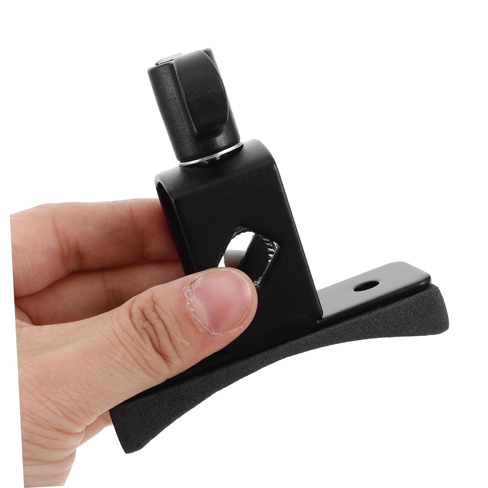 GOOHOCHY Cowbell Mount Clamp Drum Hoop Bracket for Quick Setup for Percussion Accessories Bass Drum Tambourine Cowbell Mounting