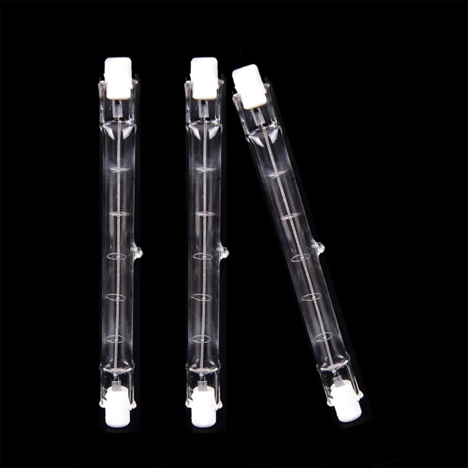 Dimmable R7S Halogen Light Bulbs 189mm 500W/750W/1000W for Floor & Wall Lamps | 220-240V Warm White Linear Bulbs 500W 20PC