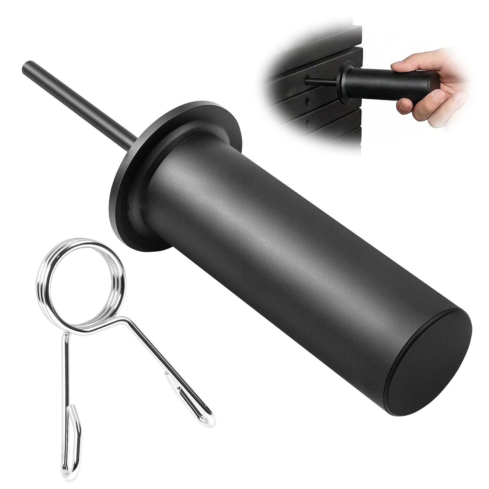 Gym Pin, 8 x 110 mm, penna impilabile per pesi da palestra | Con clip a molla, per pesi aggiuntivi, perno di ricambio, stazione di allenamento per accessori da palestra