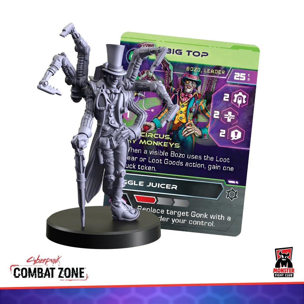 Monster Fight Club Cyberpunk: Combat Zone Miniatures - Bozos Starter Gang, Multi-color, 1.5 Inches - Image 2