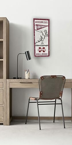 Miniatura 2 de KH Sports Fan 7"x18" Mississippi State Bulldogs Vintage Player, Multi