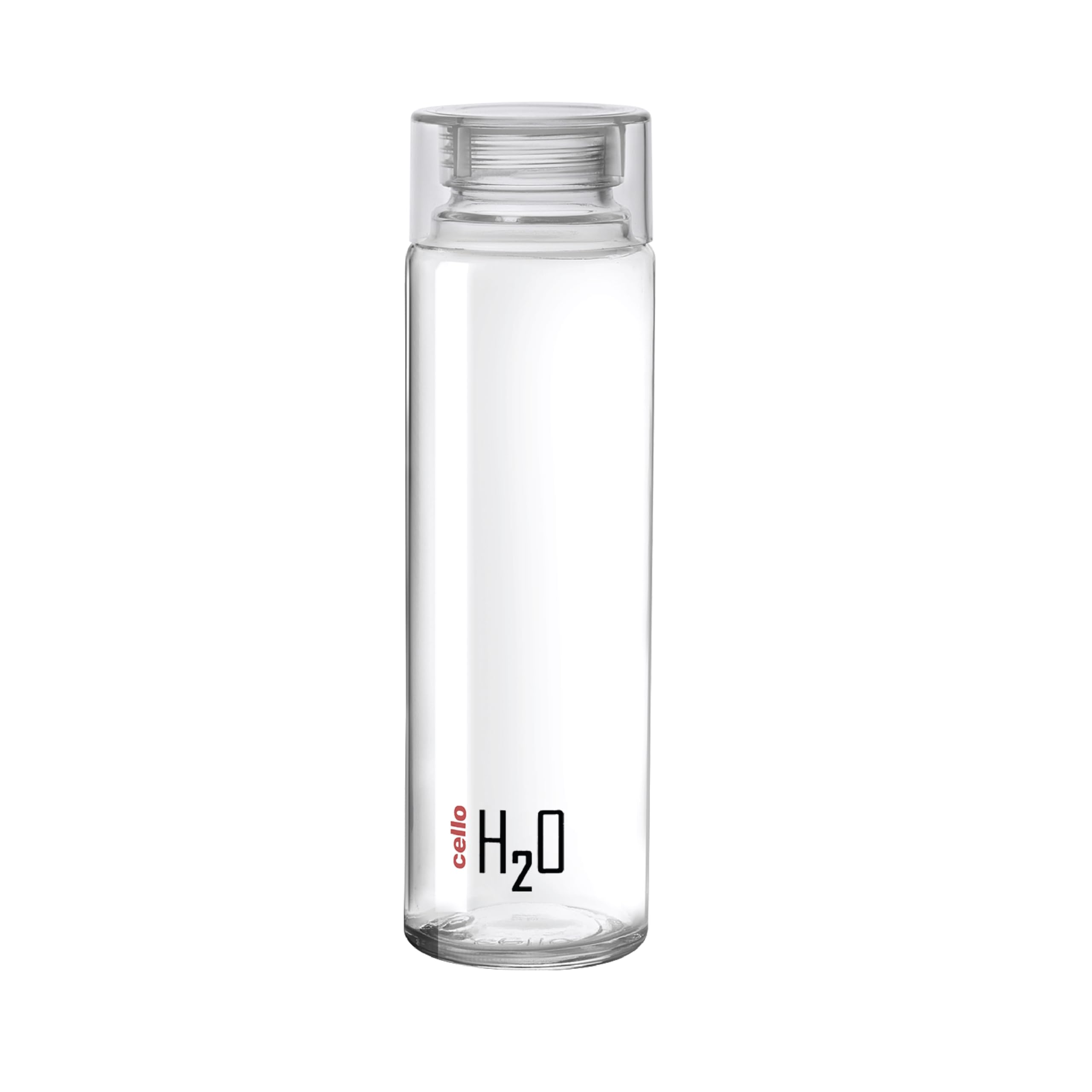 Cello H2O Glass Fridge Water Bottle with Plastic Cap, 920 Milliliters, Clear