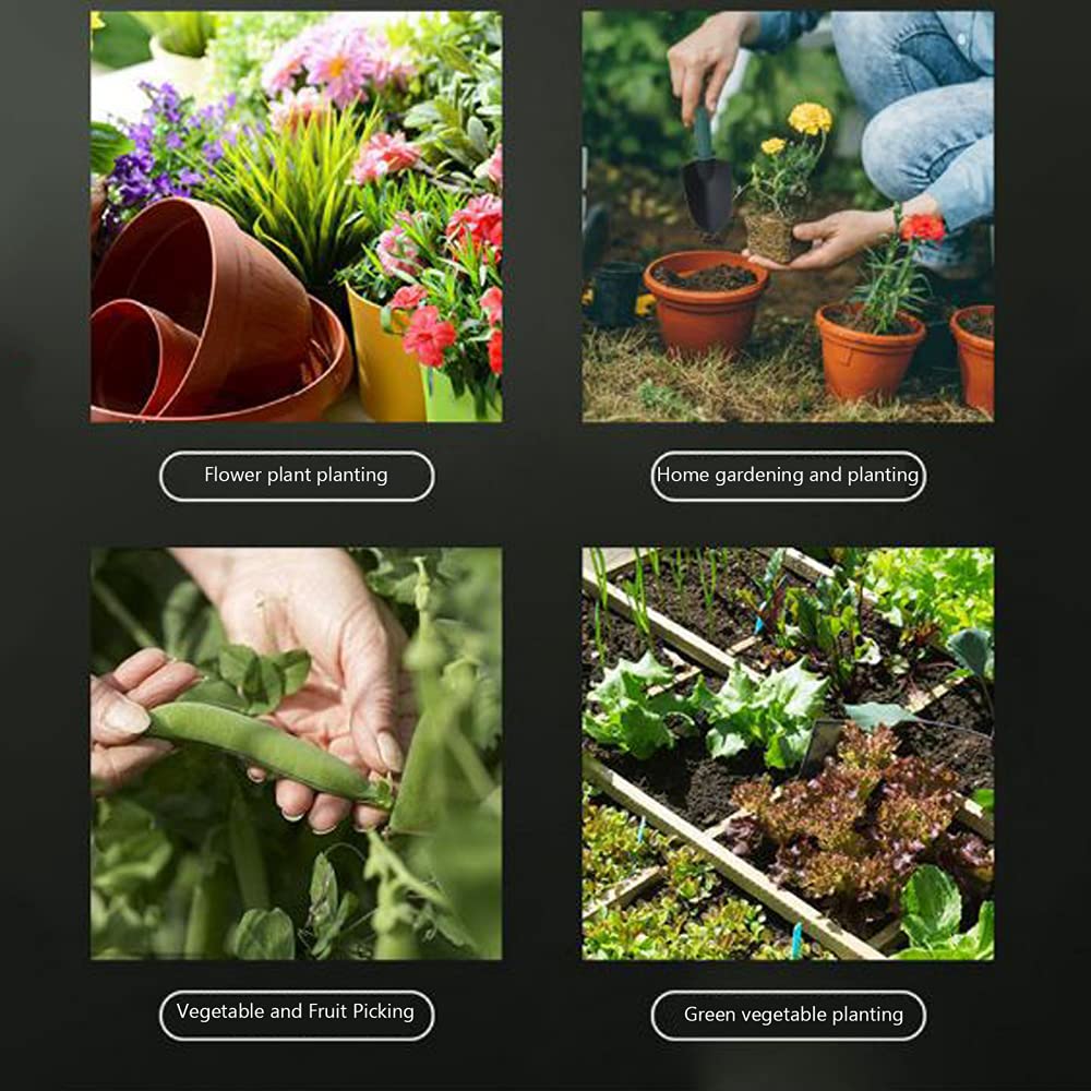 ZXCVB Set di Attrezzi da Giardino,Kit Giardinaggio,per Giardinaggio Resistente Impugnatura Ergonomica,Set di 10 Attrezzi da Giardino,per Donne/Uomini/giardinieri/Lavoro Genitore-Figlio