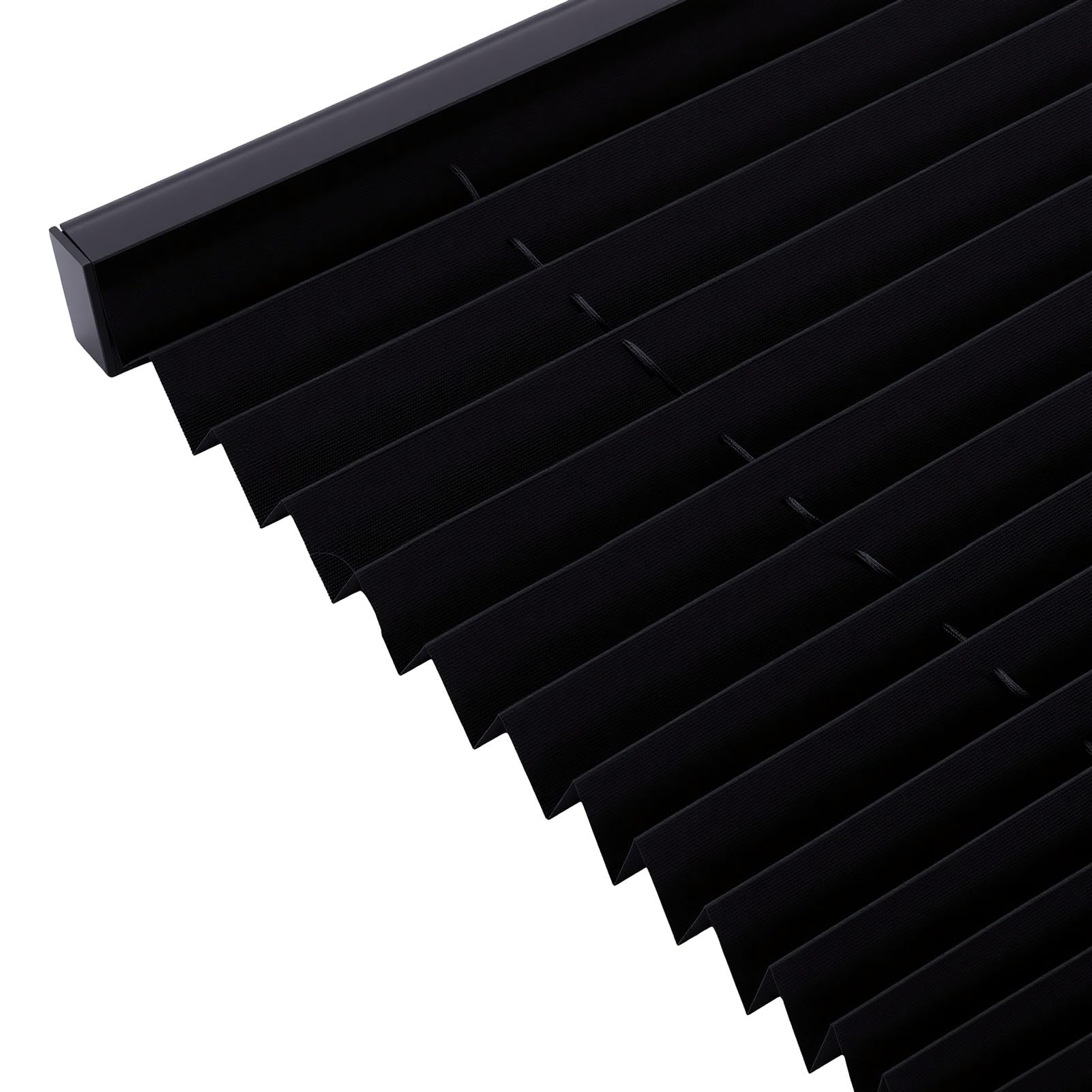 26x24 Czarne Harmonijkowe Rolety RV z Materiałem Blokującym Słońce,