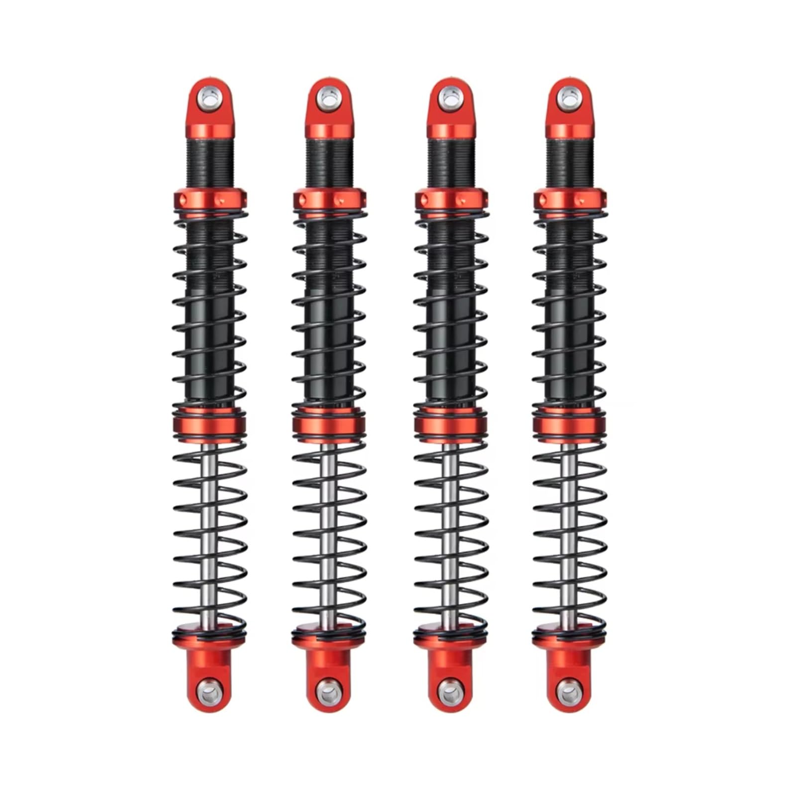 Amortiguadore Coche RC para SCX10 D90 para TRX4 1/10 75/85/95/105/115/125mm 4 Piezas/Juego De Amortiguadores De Resorte Ajustables con Aceite para Piezas De Repuesto De Coche Y Camión RC(115mm)