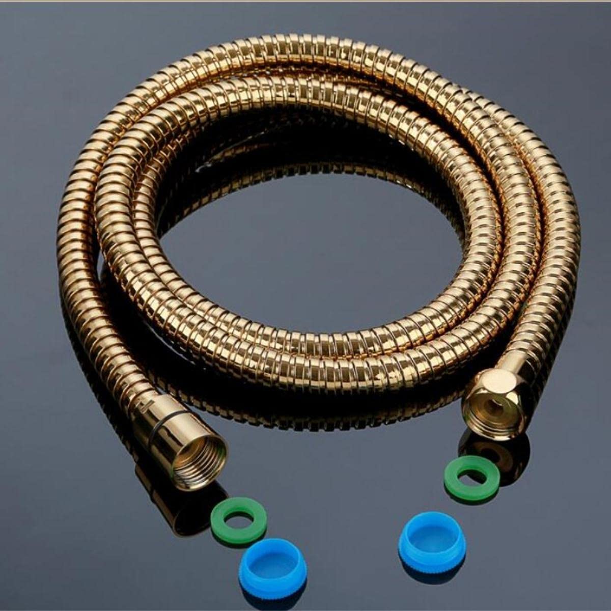 Tubo doccia universale, Vendita all'ingrosso Flessibile Doccia Nero 150 cm Tubo Doccia in Acciaio Inossidabile Flessibile Oro Accessori for il Bagno Impianto Idraulico Cromato ORB Oro Antico,150cm (C