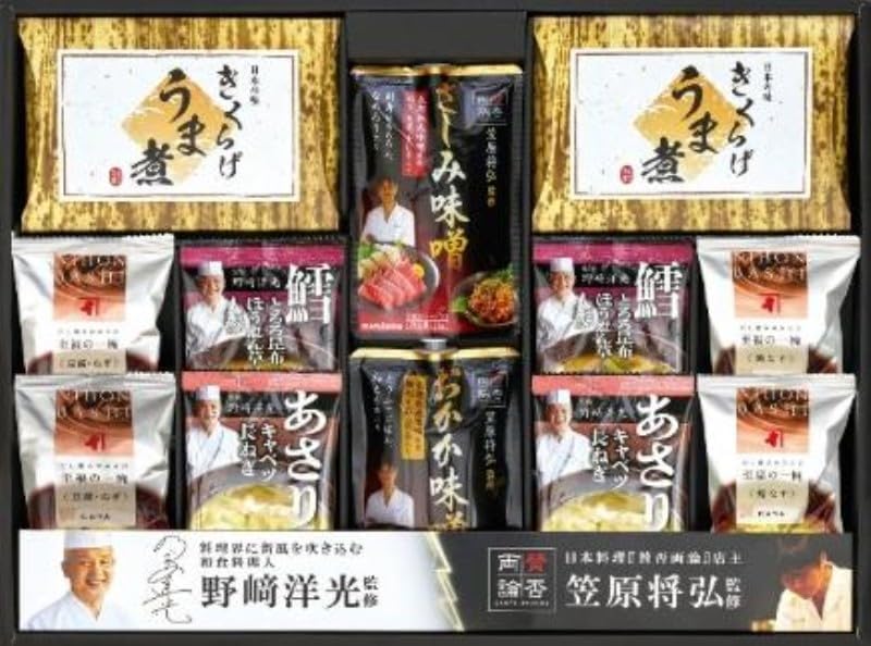 お歳暮期間限定販売 笠原将弘＆野崎洋光監修味噌バラエティと和の食卓ギフト KNM-30P×6箱セット
