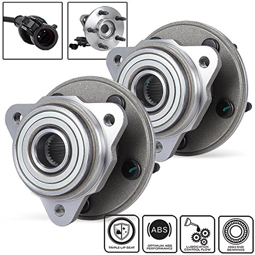 AKKON - for 1995-01 Ford Explorer | 1997-01 Mountaineer Set of 2 Front Wheel Hub & Bearing + ABS & Lugs 515003