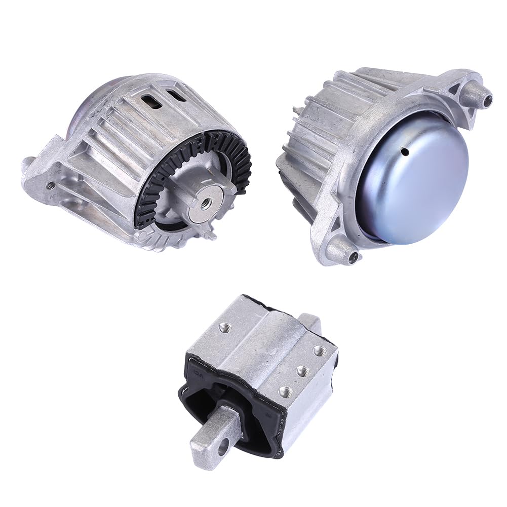 Motorlager Getriebelager kompatibel für Mercedes C E CLK W204 W212 S204 CLS250 CLS220, A1402401318 A2042400217, 2x Motorlager & 1x Getriebehalter, Kraftfahrzeug-Motorenteile