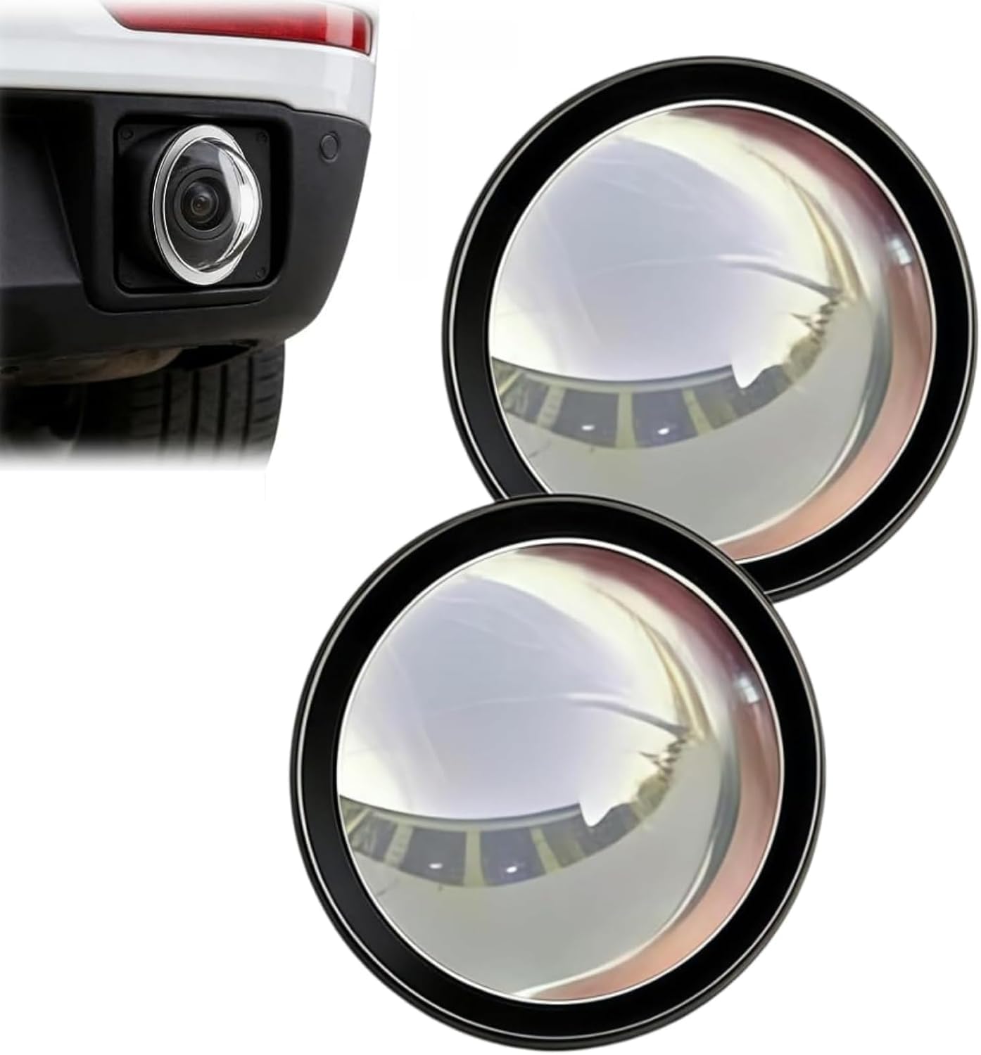XHUIKOEF 4Pcs Car Camera Lens Protector for VW TIGUAN Allspace 2017-2025