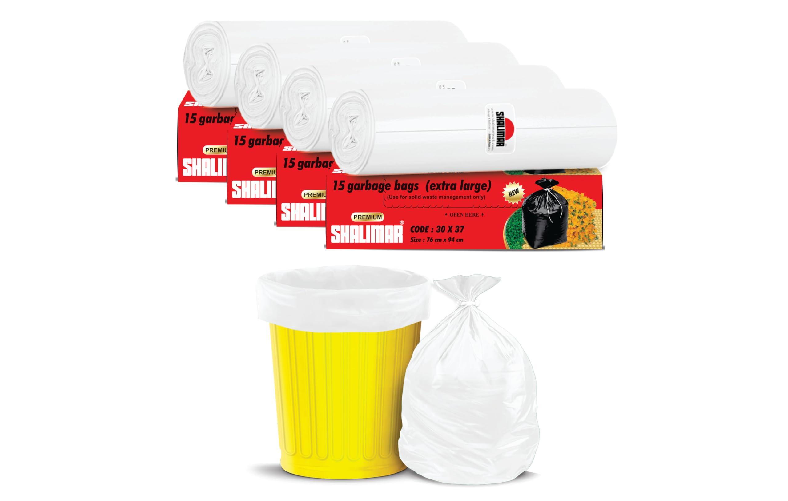 Shalimar Biodegradable Trash Bags 30 Gallon 100 Garbage Bags Sale - Main Image