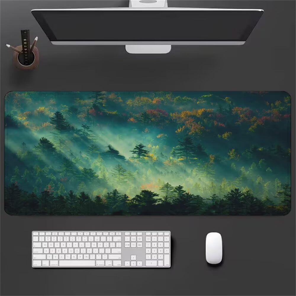 Giapponese Tappetino Mouse XXL 1000x500x3mm, Gaming Tappetino Mouse Paesaggio Mousepad con Base in Impermeabile Gomma Antiscivolo per Tastiera, PC, Computer Ufficio Idea Regalo Festa del Papà X-908