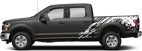Miniatura 4 de Side Mud Splash - Calcomanías de vinilo para automóvil, compatibles con Ford F150 2015-2020 (par) (rojo)
