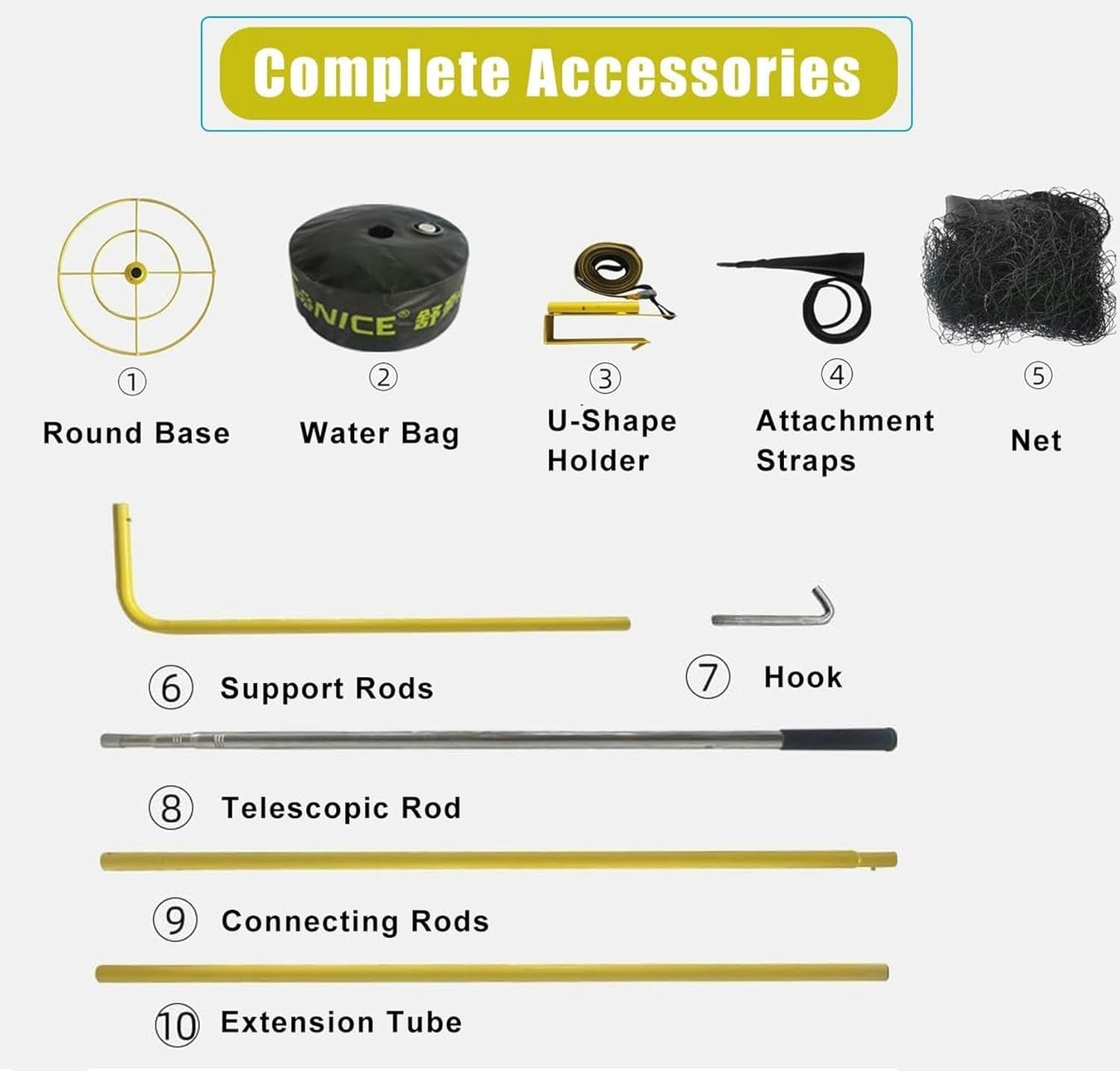 Basketball Air Defense Return Net Guard, 16FT X 16FT Adjustable Rotating Return Net, Hoop Rebound Back Netting Attachment