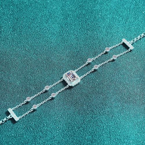 Bracelet Moissanite StarGems ajustable, le cadeau d'anniversaire idéal pour elle