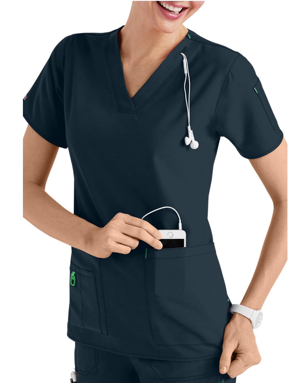 Smart Uniform Scrub Anish A110 (4XL, Navy)