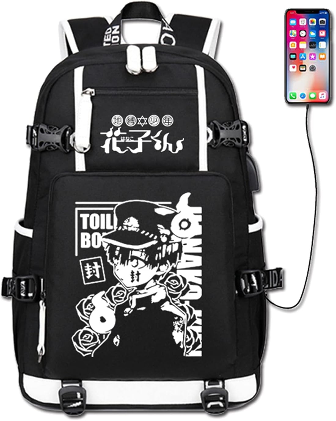 ISaikoy Anime Toilet Bound Hanako kun Backpack Satchel Bookbag Daypack School Bag Shoulder Bag