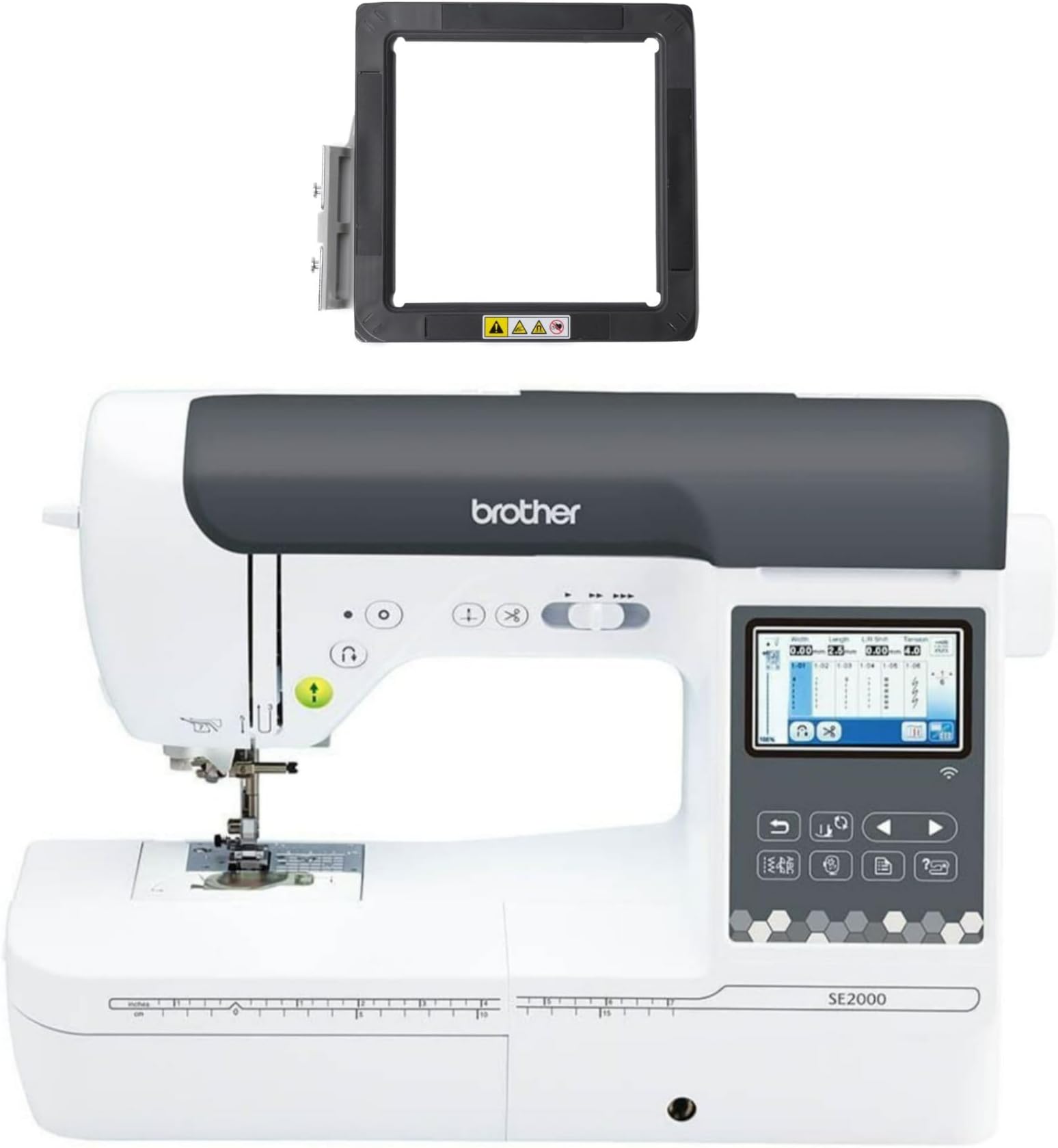 Brother SE2000 Computerized Sewing and Embroidery Machine with WLAN and 4"x7" Magnetic Embroidery Hoop Frame