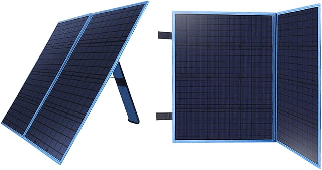 BETOP-camp 100 Watts Foldable Solar Panel Charger Kit with 10A Controller Portable Solar Battery Charger Suitcase DC Output for Car, RV, Camping, Tent, Motorhome, Boat, 12V Batteries