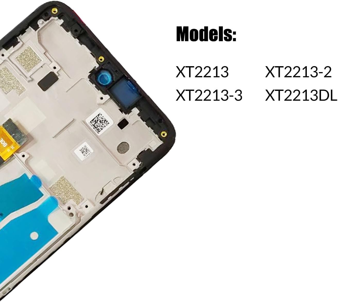 Replacement for Motorola Moto G 5G 2022 LCD Screen with Frame for Moto G5G 2022 XT2213 XT2213-3 Screen Touch Digitizer Assembly LCD Display with Repair kit(Black with Frame)