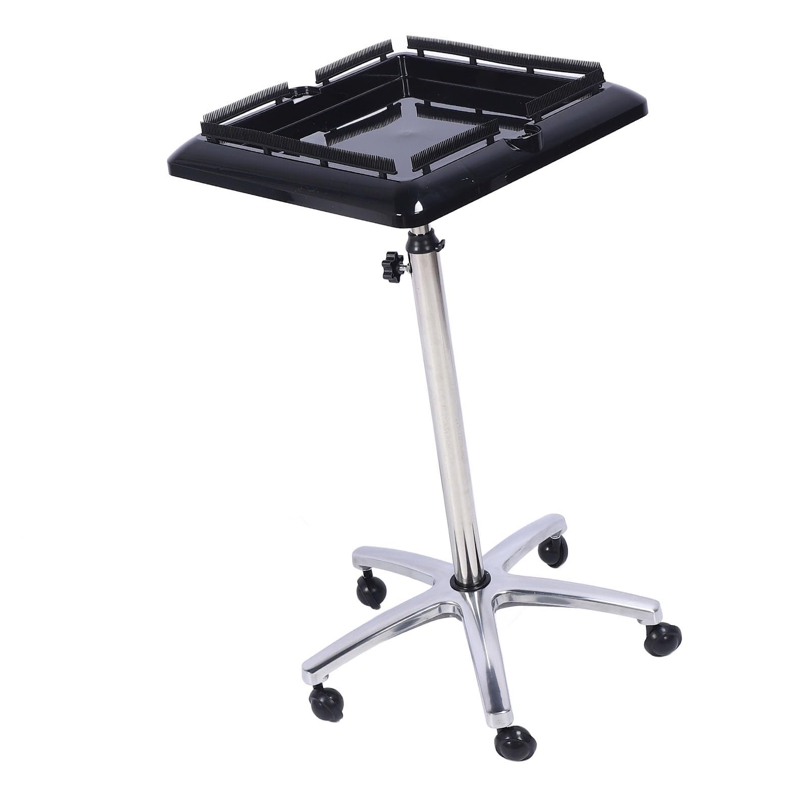 Generic Carro de Extensión de Cabello para Salón, Carrito con Bandeja Rodante, Multifuncional, Móvil, de Acero Resistente, para Estilista Profesional, ABS