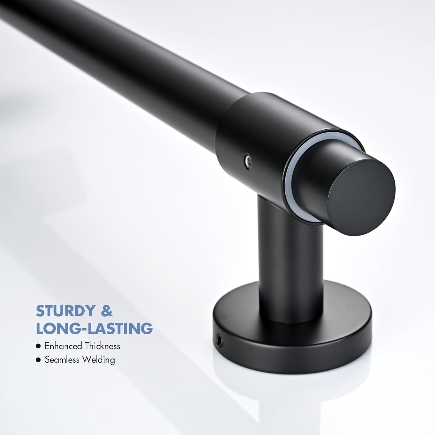 Shower Slide Bar 30-Inch with Adjustable Handheld Shower Head Holder for Bathroom Wall Mount SUS 304 Stainless Steel (Matte Black)