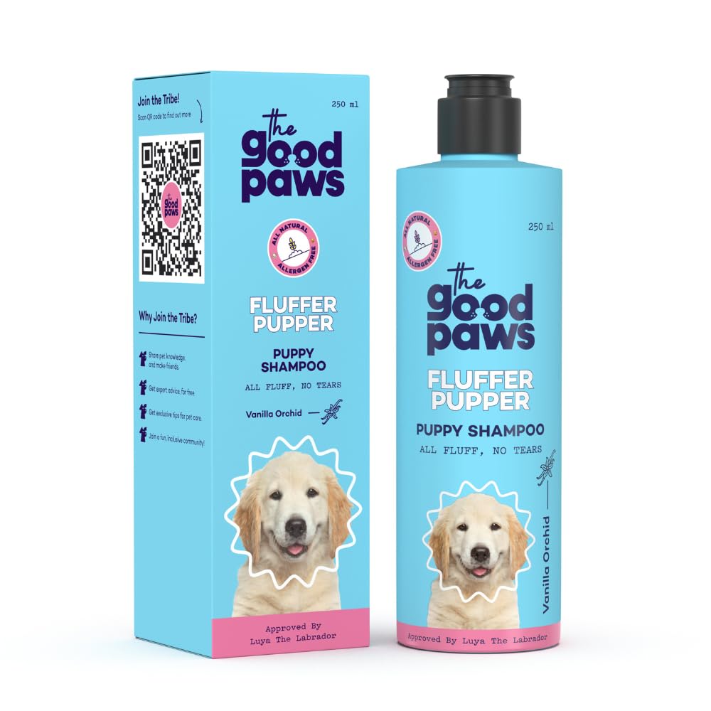 The Good Paws Fluffer Pupper Puppy Shampoo Made Safe & Allergen-Free No Tear Shampoo All Natural Coconut Oil Shampoo Gentle On Skin & Coat Puppy Shampoo For All Breeds|Ph Balanced|250 Milliliter (B0C81K16NS) Amazon Price History, Amazon Price Tracker