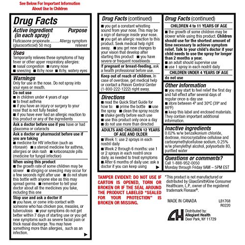 HealthA2Z Fluticasone Propionate Nasal Sprays, 24 Hour Allergy Relief,120 Sprays, 0.54 fl oz - Image 3