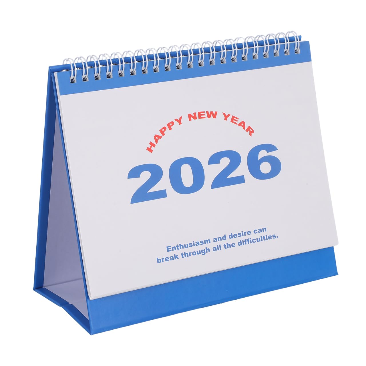NUOBESTY Desk Calendar, 2025-2026 18 Months English Standing Flip Desktop Calendar Small Desk Calendars with Holiday for Office Home (July 2025-December 2026)
