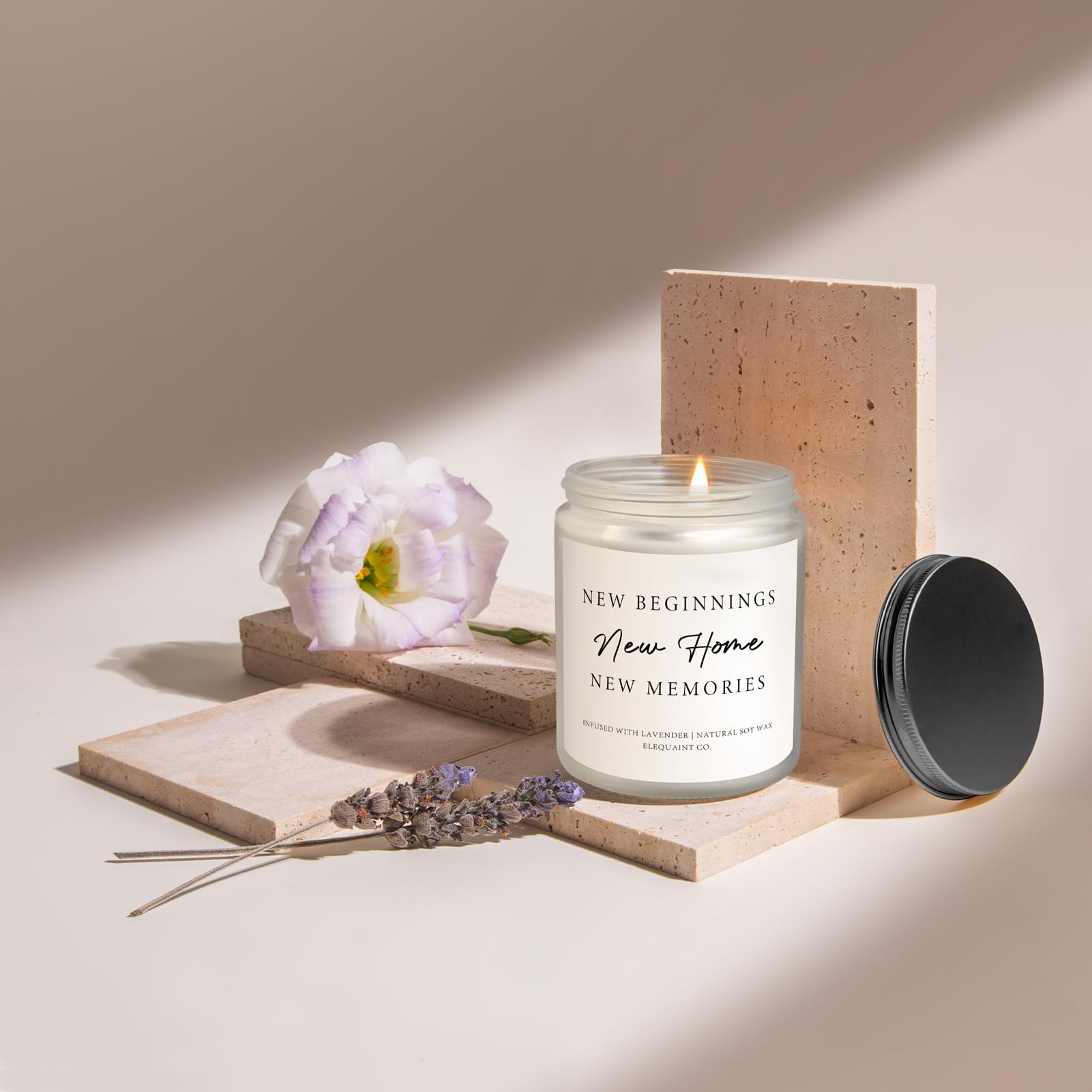 Regalo di inaugurazione della casa, regalo di inaugurazione della casa per la nuova casa, candela profumata alla lavanda, idee regalo per l'inaugurazione della casa, regalo per il nuovo proprietario