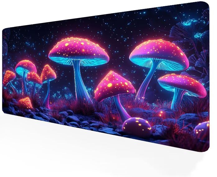 Tapis de souris XXL 1200x600 Champignon G1-295 rouge antidérapant