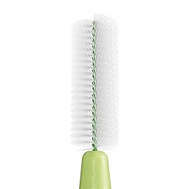 TePe Interdental Brush Extra Soft, Supersoft Dental Brush for Teeth Cleaning, Pack of 8, 0.8 mm, Large Gaps, Green, Size 5