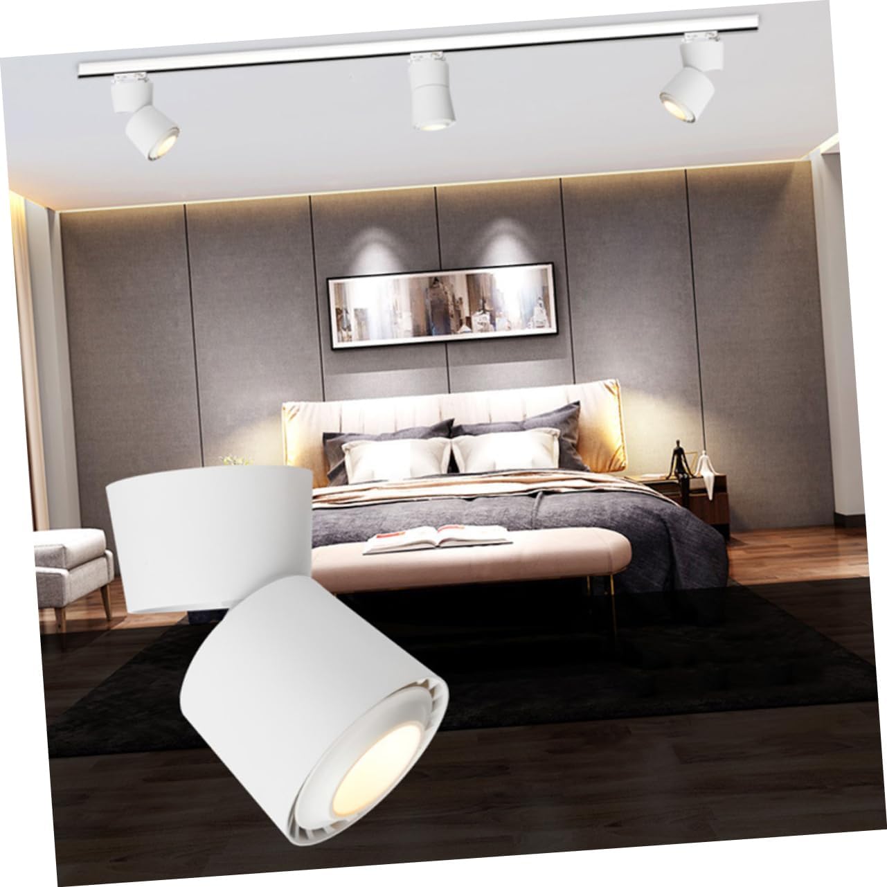 Adjustable Lighting Head Led Spotlight Modern Light Fixtures Ceiling Flush Mount Led Ceiling Light
