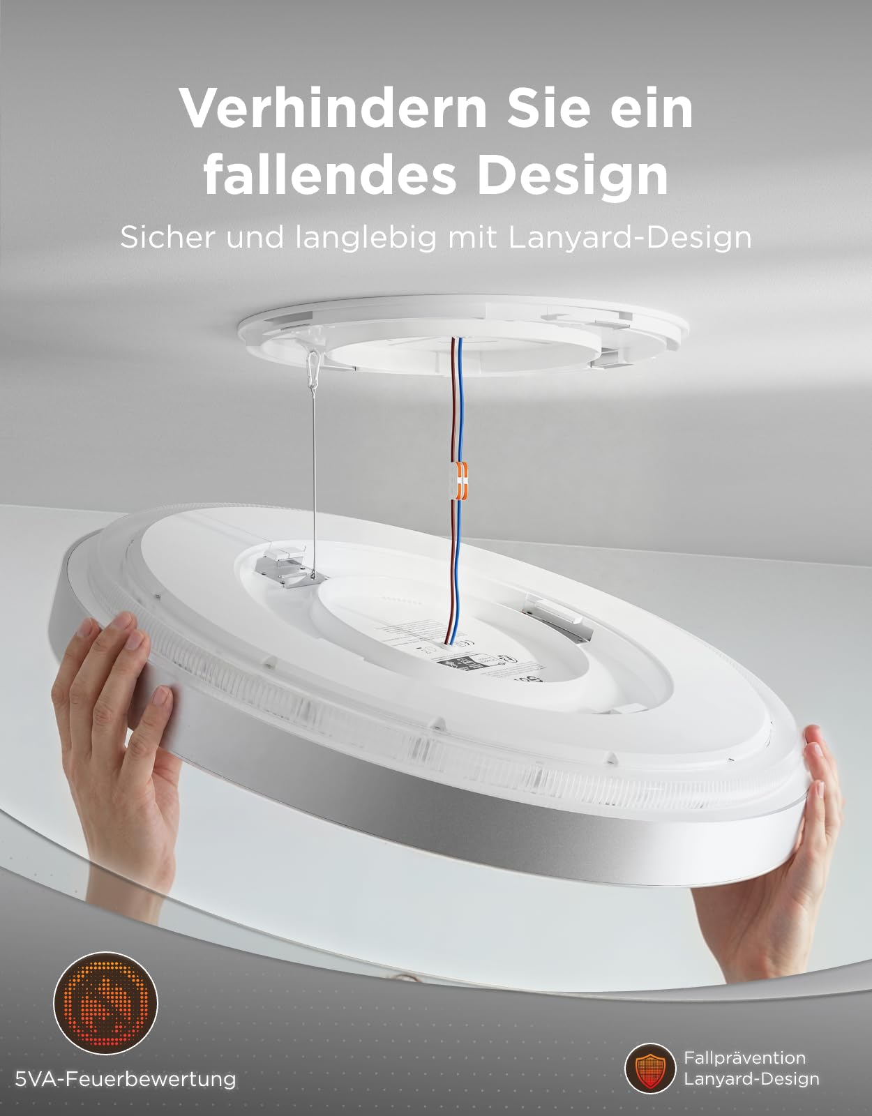 Govee Deckenlampe Ultra, 5000lm AI Deckenleuchte für Wohnzimmer, 53,5 cm | 2700K-6500K Dimmbare Decken-Canvas, 616 Matrix-Lampenperlen, RGBWWIC DIY Funktion, DaySync, Smart-Integration, 100 Szenen