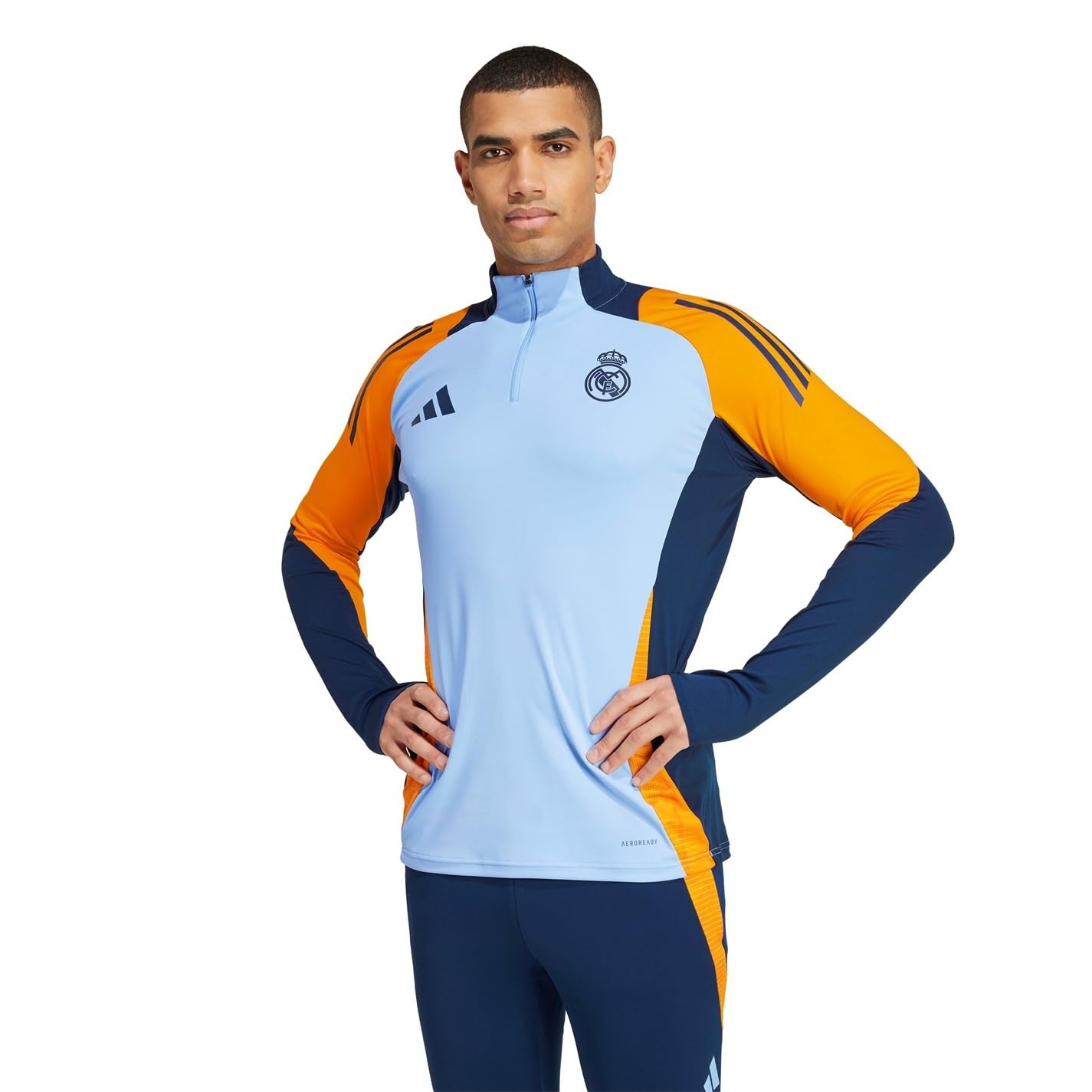 adidas Sudadera de entrenamiento Real Madrid - Track Top - Manga larga - Blanco - Talla M - Hombres - Adultos