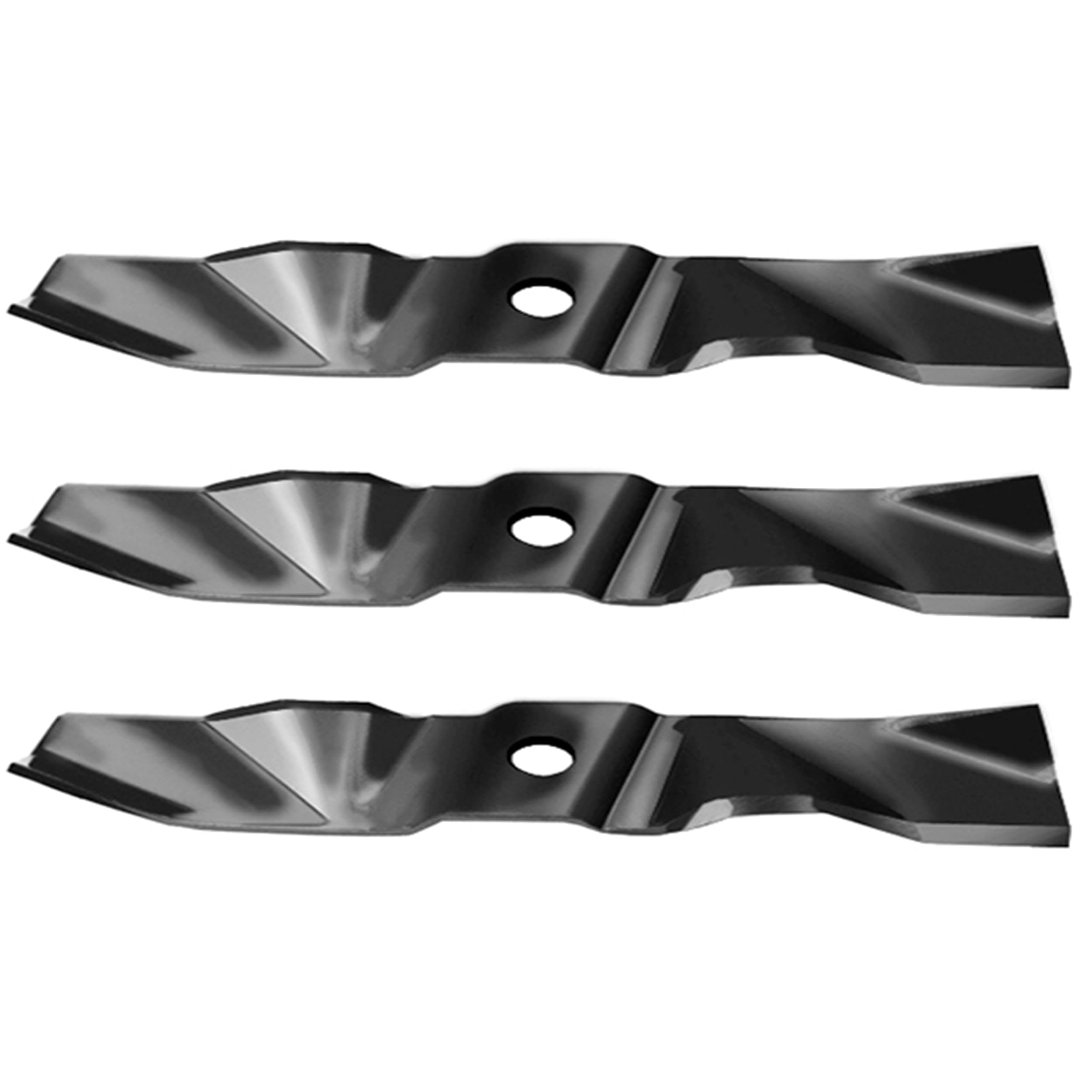 Mr Mower Parts 3-Pack Mulching Blade Set 48" Cut Deck for Exmark 103-6391 103-6391-S Fits Economy HP Lazer Z CT HP Next Lazer Z ASX AS Quest Turf Tracer Vintage
