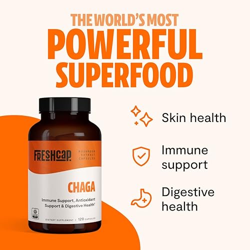 Miniatura 3 de Paquete antioxidante FreshCap (cápsulas Chaga y cápsulas de complejo de hongos definitivos)