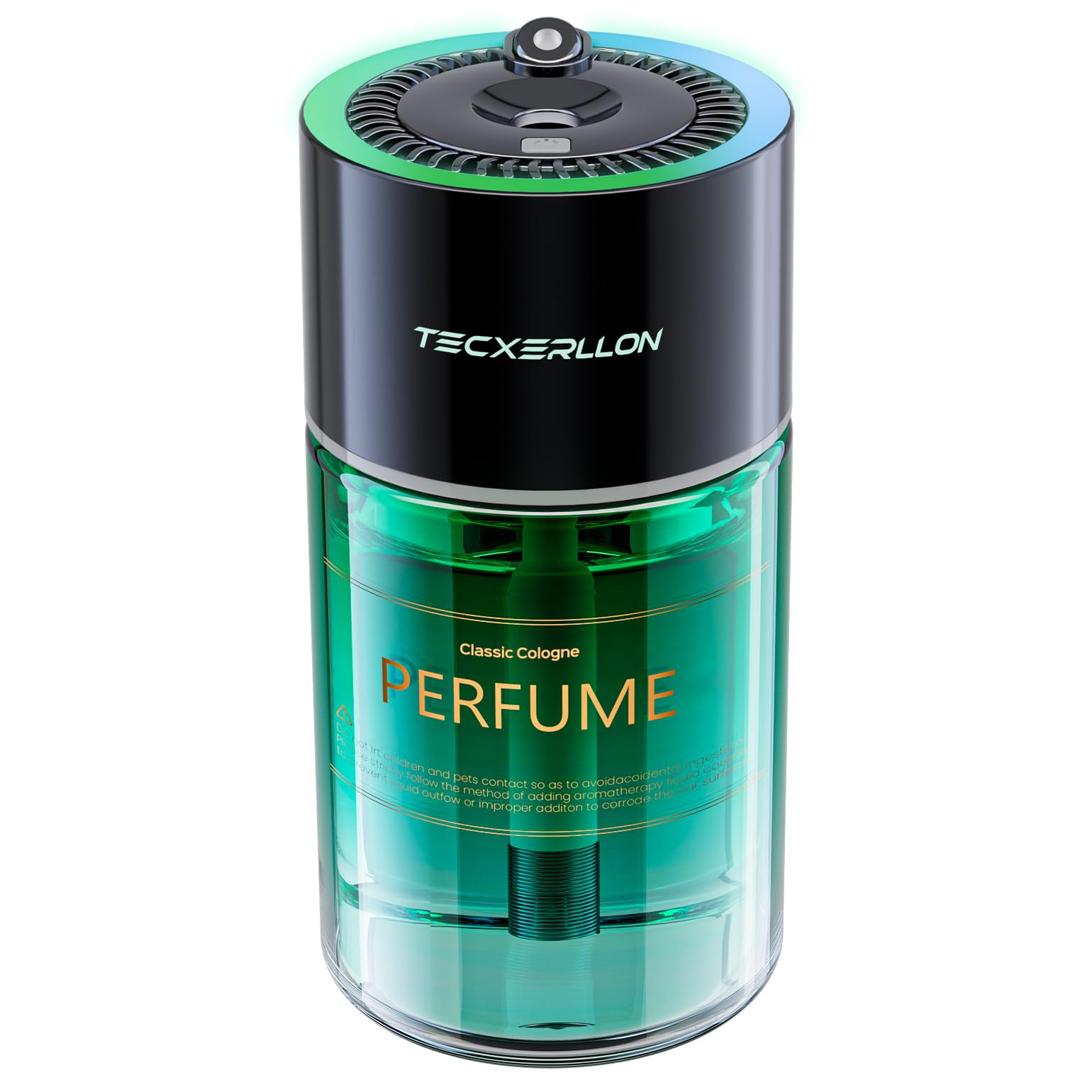 Diffusore Auto con Luce RGB e Effetto Stellato, 4 Modalità Profumo, 120 Giorni di Autonomia, Ricarica USB-C, Accensione Automatica, Fragranza Ispirata al Colonia, Serbatoio 120ml