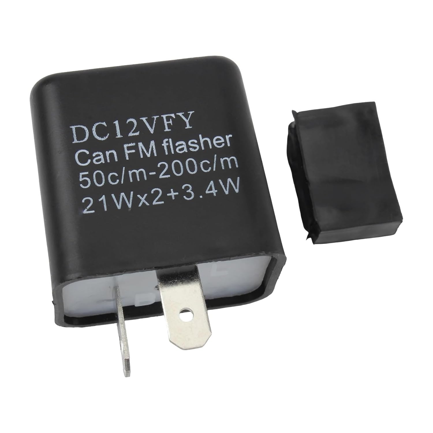 2 Pin 12V Motorcycle LED Flasher Relay Adjustable Frequency for Motorbike Motorcycle Turn Signal Modification Replacement(15)