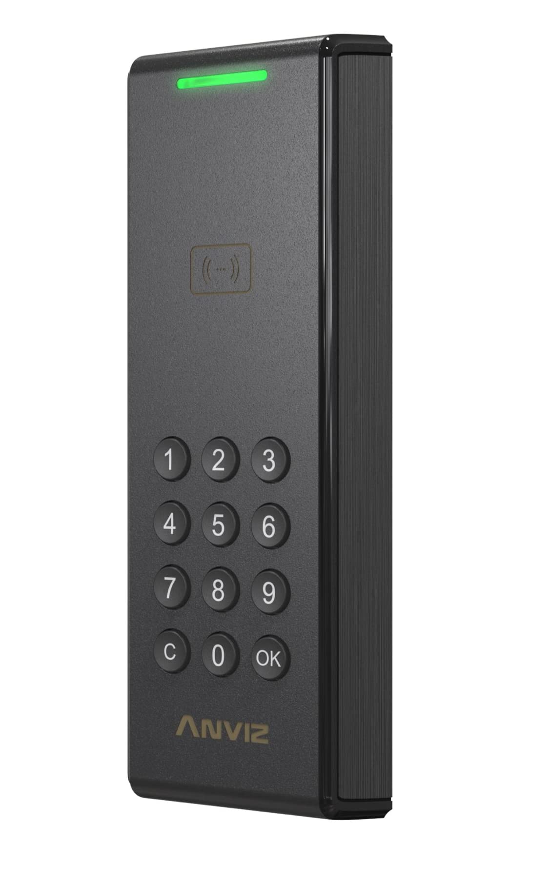 ANVIZ C2 KA Controllo accessi: Lettore EM/Mifare Card, IP65, Linux, CPU 1 GHZ, Tcp/ip (PoE), Tastiera Fisica, WIFI, Bluetooth (APP Crosschex), Rs485, Wiegand In/Out, Web server, NERO