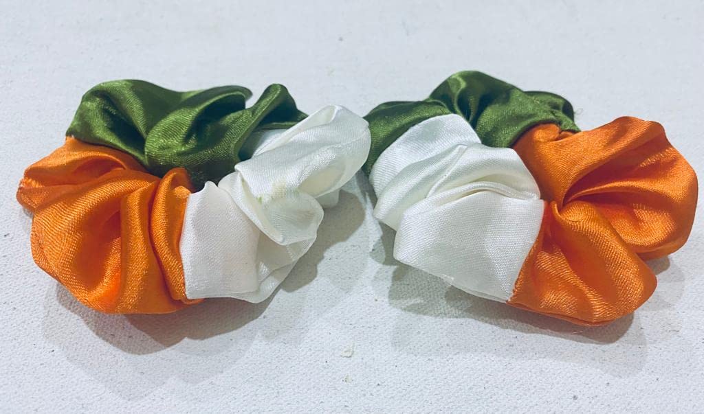 DEEGLO latest soft silk satin scrunchies for girls/women |Republic day special|(set of 2)(tricolor) (B09PTGZVRD) Amazon Price History, Amazon Price Tracker