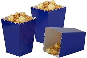 Navy Blue Popcorn Boxes - Perfect Party Essential